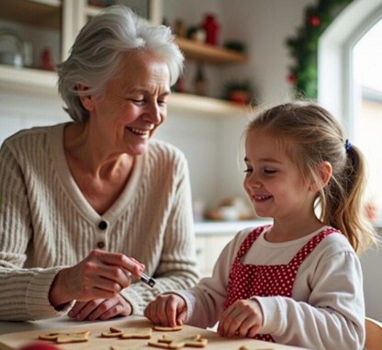 Grootmoeder en kleindkind